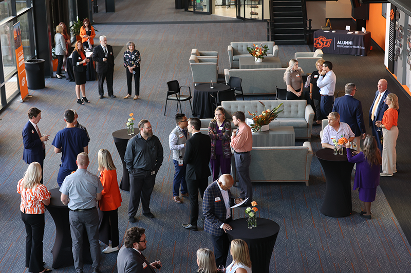 new physician meet and greet at the OSU Center for Health Sciences in Tulsa, Okla