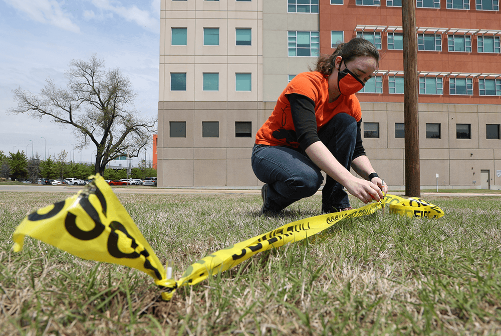 forensic-sciences-big.png Sara Sapsford works in a forensic sciences facility at the Oklahoma State University Center for Health Sciences