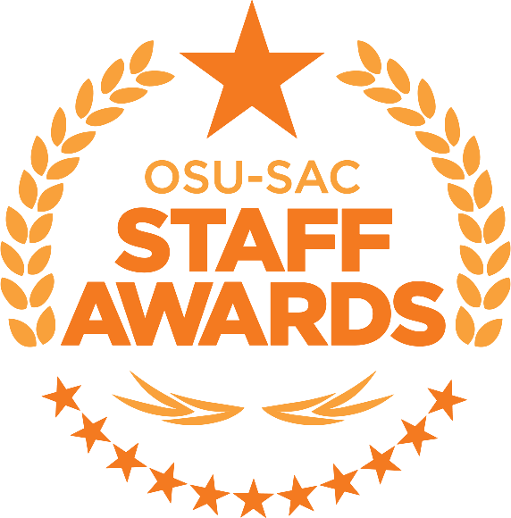 The OSU-SAC STAFF AWARDS official logo